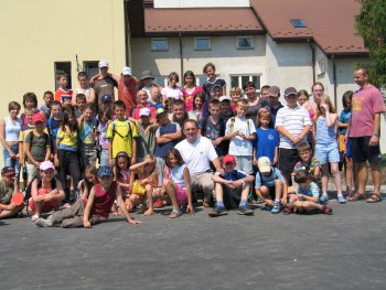 Kłodne 2006 - Świetlica i "Porta" z Wieczystej na wakacjach
