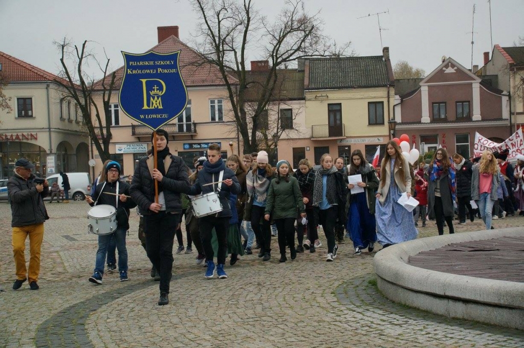 Marsz patriotyczny w Łowiczu