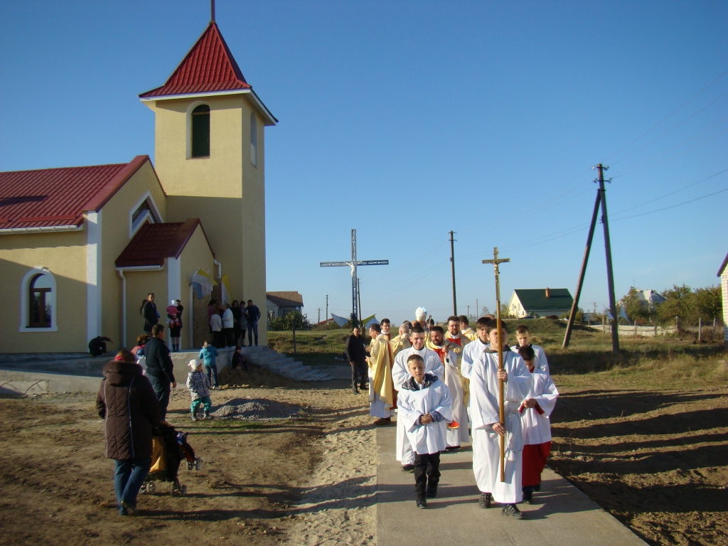 Pierwsza Msza św. w nowym kościele w Oczakowie na Ukrainie