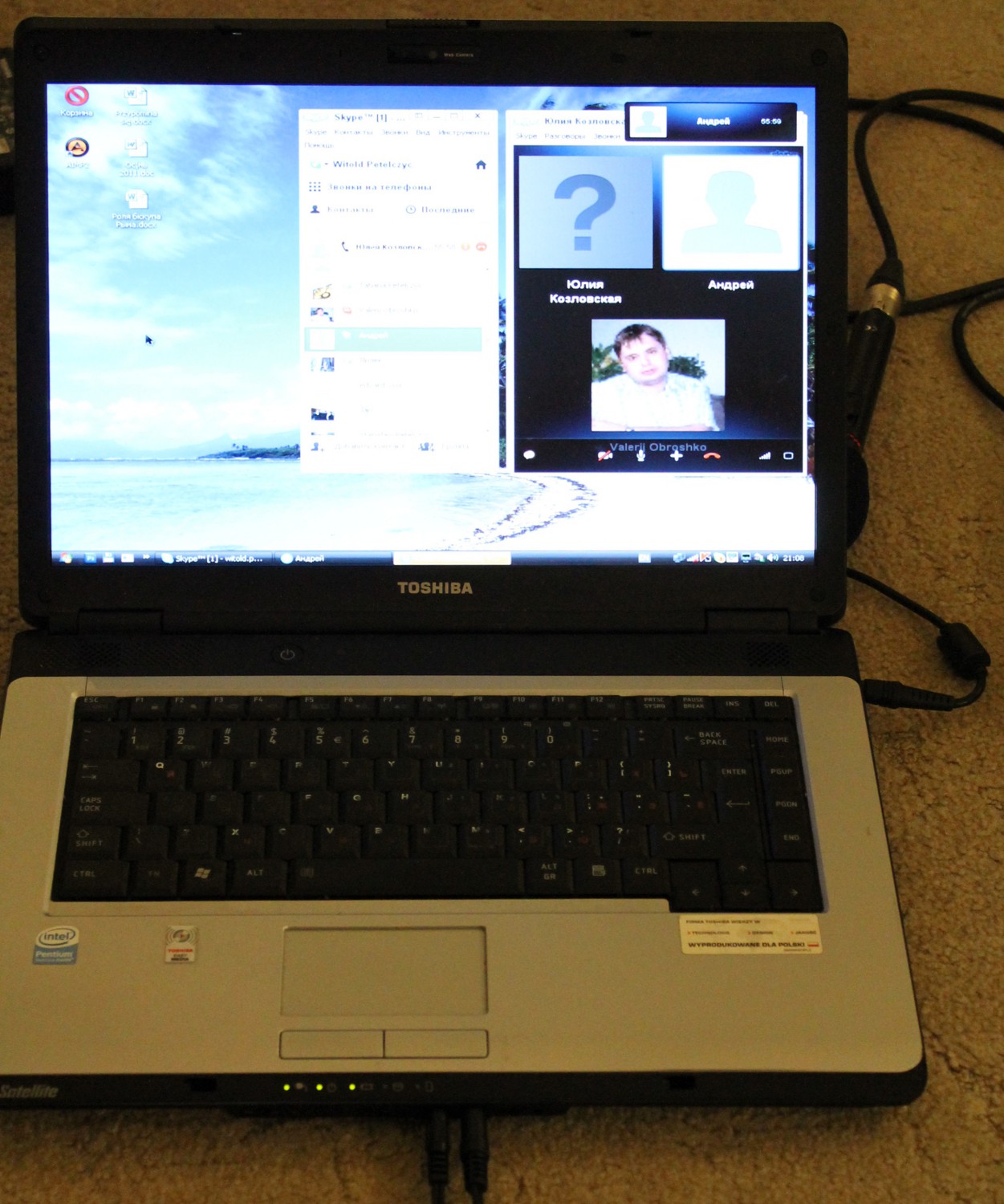 Na Białorusi - różaniec przez Skype